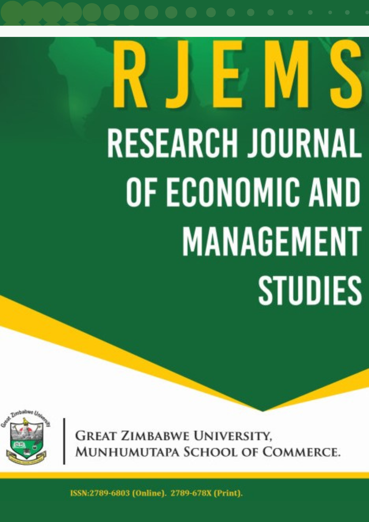 Research Journal of Economic and Management Studies (RJEMS) Cover